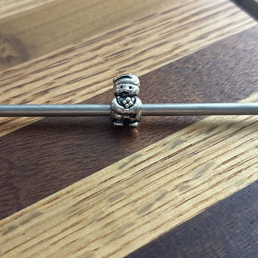 PANDORA 790416 Gnome 4-Leaf Clover Sterling Silver Bead Stamped ALE 925 RETIRED
